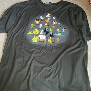 Retro game characters t-shirt